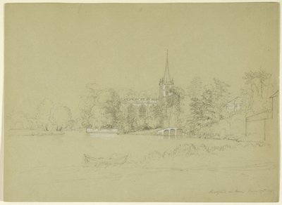 Iglesia Parroquial, Stratford-on-Avon, Inglaterra, 1841 de Asher Brown Durand